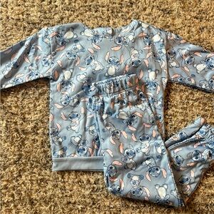 Blue Stitch hoodie and pants set